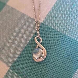 Moonstone Infinity Pendant 925 Sterling Silver Sun Jewelry